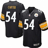 Nike Men & Women & Youth Steelers #54 Carter Black Team Color Game Jersey,baseball caps,new era cap wholesale,wholesale hats